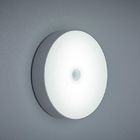 Круглый дизайн ночного света с датчиком движения для спальни белый свет 6000K
