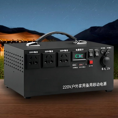300w портативная электростанция солнечный генератор для экстренного резервного питания и семейного использования